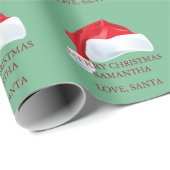 メリークリスマスカスタムの愛サンタ ラッピングペーパー (ロールコーナー)