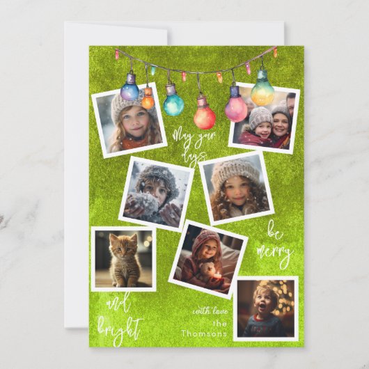 メリークリスマスカスタムの数々の写真 シーズンカード (正面)