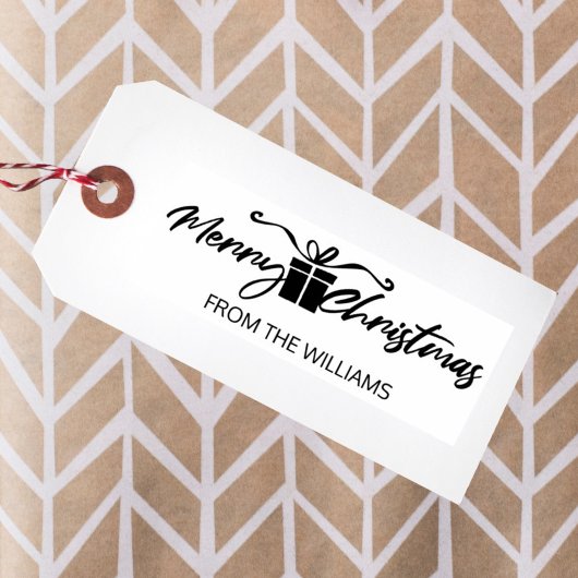 メリークリスマスカスタムは家族から。 ラバースタンプ