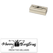 メリークリスマスカスタムは家族から。 ラバースタンプ (押印)