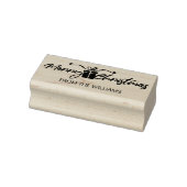 メリークリスマスカスタムは家族から。 ラバースタンプ (スタンプ)