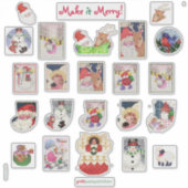 メリークリスマスカスタムカットビニールステッカーII シール (正面)