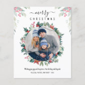 メリークリスマスカスタムフォトホリデーズカード (正面)