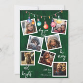メリークリスマスカスタムライト数々のフォトカード シーズンカード (正面)