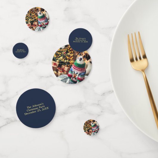 メリークリスマスカスタム文字フォトテーブル紙吹雪 コンフェッティ (グループ)