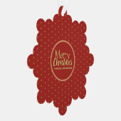 メリークリスマスカスタム文字紙オーナメントカード オーナメントカード (右)