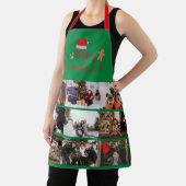 メリークリスマスカスタム9フォトコラージュホリデイアップ エプロン (インサイチュ)
