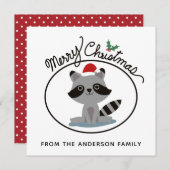 メリークリスマスカットアライパーソナライズされたグマ シーズンカード (正面/裏面)