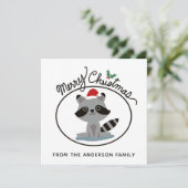 メリークリスマスカットアライパーソナライズされたグマ シーズンカード (スタンド正面)