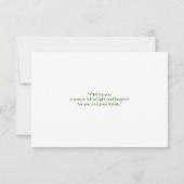 メリークリスマスカップルのグリーティングカード (裏面)