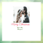 メリークリスマスカップルの写真を追加の名前happy holida ウィンドウサイン (シート3)