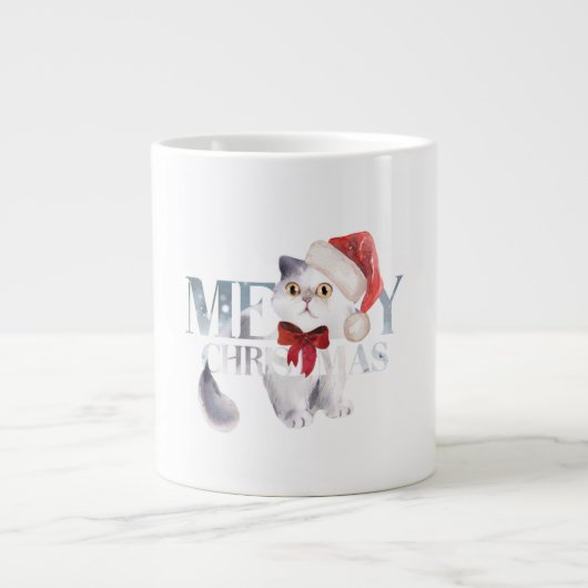 メリークリスマスカップ ジャンボコーヒーマグカップ (正面)