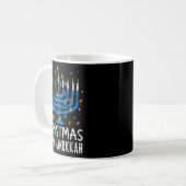 メリークリスマスカハヌカ コーヒーマグカップ (正面左)