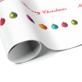 メリークリスマスカラフルの文字飾り ラッピングペーパー (ロールコーナー)