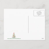 メリークリスマスカラフルの木 シーズンポストカード (裏面)