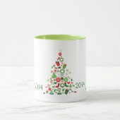 メリークリスマスカラフルの木 マグカップ (中央)