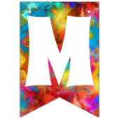 メリークリスマスカラフルの虹 バンティングフラッグ (第1の旗)