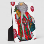 メリークリスマスカラフルサンタクロースプリント フォトプラーク (側面)