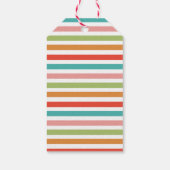 メリークリスマスカラフルレトロオーナメント ギフトタグ (裏面)