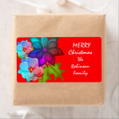 メリークリスマスカラフル多肉食フローラ ラベル (インサイチュ)