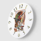 メリークリスマスカラフル時計 ラージ壁時計 (傾斜)