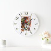 メリークリスマスカラフル時計 ラージ壁時計 (ホーム)