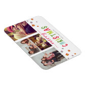 メリークリスマスカラフル3枚フォトコラージギフトボックス マグネット (右側)