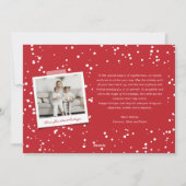 メリークリスマスカラーモダンブロック写真コラージュ シーズンカード (裏面)