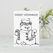 メリークリスマスカラーリングカード シーズンカード (スタンド正面)