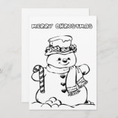 メリークリスマスカラーリングカード シーズンカード (正面/裏面)