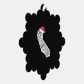 メリークリスマスカリフォルニア オーナメントカード (右)