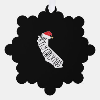 メリークリスマスカリフォルニア オーナメントカード