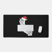 メリークリスマスカリフォルニア デスクマット (キーボード&マウス)