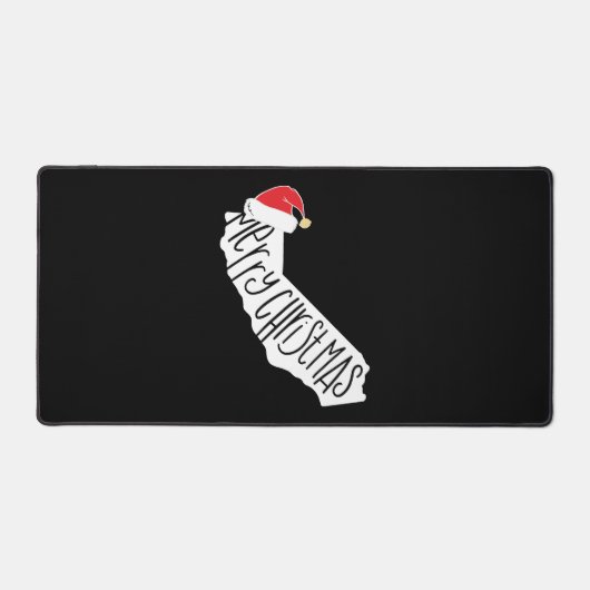 メリークリスマスカリフォルニア デスクマット (正面)