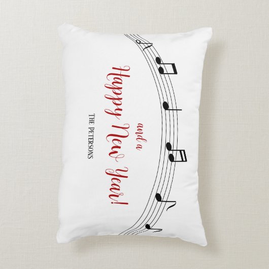 メリークリスマスカロラーズパーソナライズされた装飾用クッション アクセントクッション (裏面(縦))