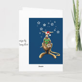 メリークリスマスカンガルーとジョーイ シーズンカード (裏面)