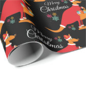 メリークリスマスカンガルーパターンラッピング紙 ラッピングペーパー (ロールコーナー)