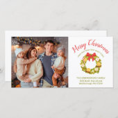 メリークリスマスカンキツリースファミリー写真引っ越し 案内状 (正面/裏面)