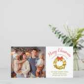 メリークリスマスカンキツリースファミリー写真引っ越し 案内状 (スタンド正面)