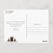 メリークリスマスカントリーサルトボックスツリーズニューホーム ポストカード (裏面)