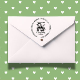 メリークリスマスカントリーピギーテーマ セルフインキングスタンプ