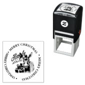 メリークリスマスカントリーロバテーマ セルフインキングスタンプ (インサイチュ)