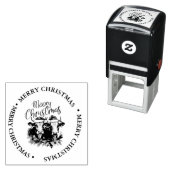 メリークリスマスカントリー牛テーマ セルフインキングスタンプ (インサイチュ)