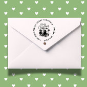 メリークリスマスカントリー牛テーマ セルフインキングスタンプ