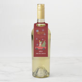 メリークリスマスカーツリーギフトワインビール飲料 ボトルネックタグ (ボトル)