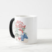 メリークリスマスカートラブルホリデーデザイン モーフィングマグカップ (正面左)