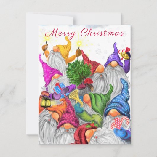 メリークリスマスカードとハッピークリスマスカード格言パーティー (正面)