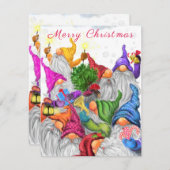 メリークリスマスカードとハッピークリスマスカード格言パーティー (正面/裏面)