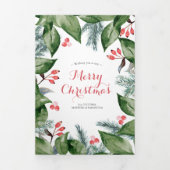 メリークリスマスカードのレビュー年 三つ折りクリスマスカード (カバー)