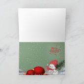 メリークリスマスカードを望むBichon シーズンカード (内部)